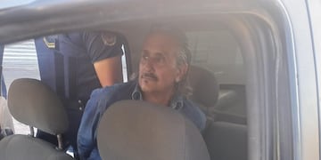 Roberto José Carmona, al ser recapturado en Córdoba (Gentileza Andy Ferreyra).
