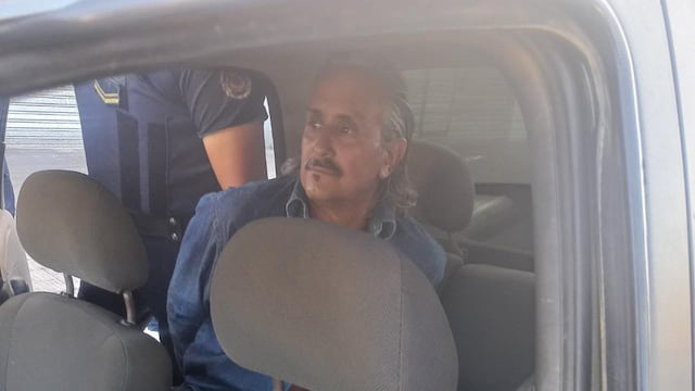 Roberto José Carmona, al ser recapturado en Córdoba (Gentileza Andy Ferreyra).