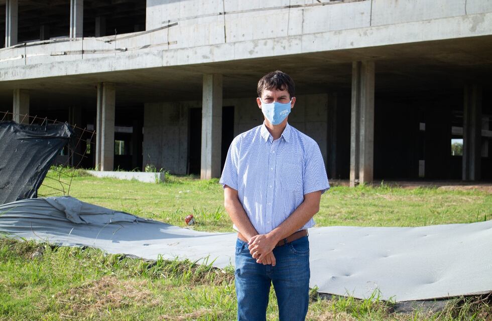 Juan Argañaraz pide que se termine rápido el área Covid del Nuevo Hospital