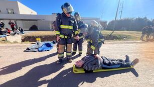 Simulacro en el sur de Rafaela