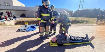 Simulacro en el sur de Rafaela