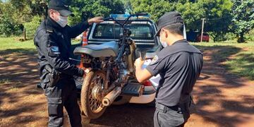 Motocicletas robadas en Oberá fueron recuperadas en Guaraní y Colonia Alberdi.