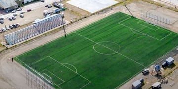 Nuevo campo de juego del estadio municipal “Hugo Lumbreras”