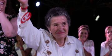 La Reina de la Vendimia de Adultos Mayores es Irma Rojas (instagram / Municipalidad de Las Heras)