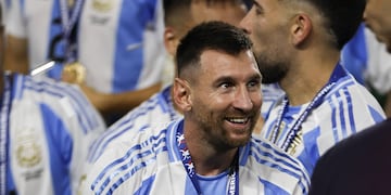 El ídolo rosarino tiene 37 años y ganó cuatro títulos con la camiseta albiceleste.