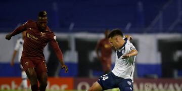 El ex Belgrano, Tomás Guidara, jugó en los últimos minutos de la clasificación de Vélez ante Talleres (archivo AP)