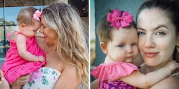 Dos gotas de agua: Stephanie Demner y su hija Arianna se sumaron a la moda Barbiecore.