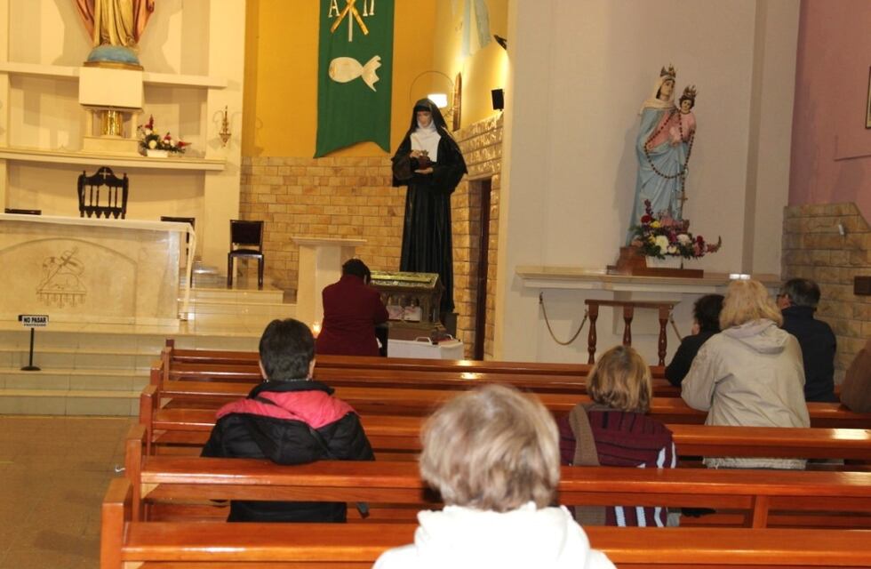 Comenzó la peregrinación por el sur mendocino de las reliquias de Santa Margarita María De Alacoque
