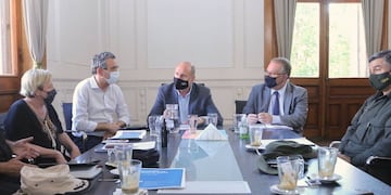 Reunión entre Perotti, Javkin y Lagna