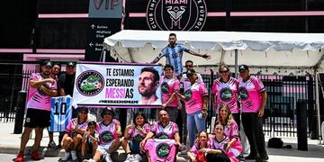 Los hinchas y admiradores de Messi en Miami