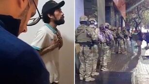 Los impactantes videos de la situación en Crónica TV: un hombre armado irrumpió en el canal