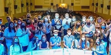Cierre del concurso con los alumnos y autoridades del municipio