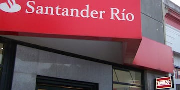 La imagen de una sucursal del Banco Santander. Foto: Archivo/La Voz.