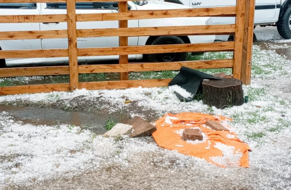 Una fuerte granizada azotó Tres Arroyos