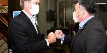 Intendente de Gualeguaychú Martín Piaggio y Martín Oliva Concepción del Uruguay