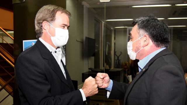 Intendente de Gualeguaychú Martín Piaggio y Martín Oliva Concepción del Uruguay