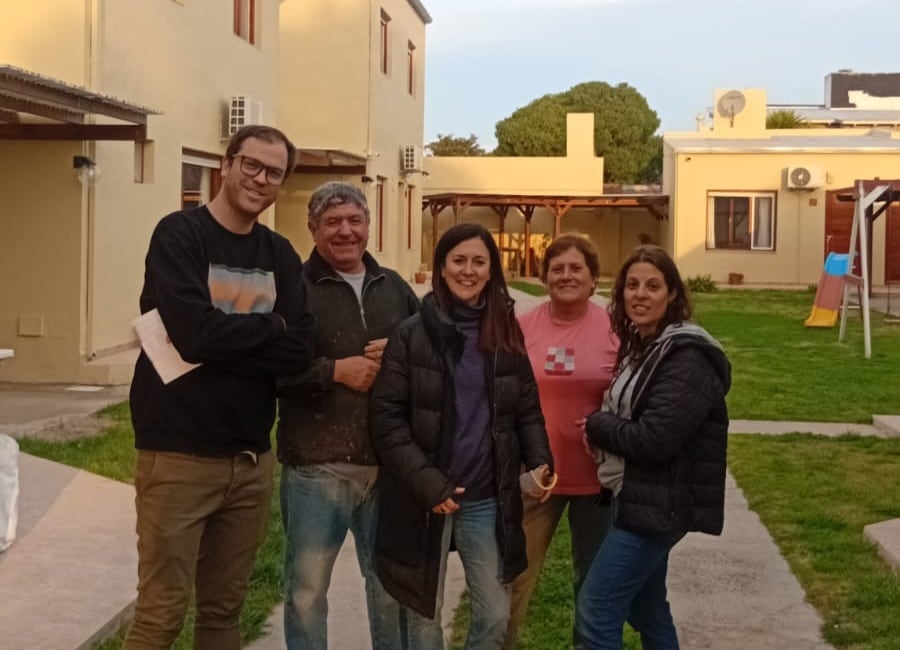 Candidatos del Movimiento Vecinal de recorrida por Claromecó y San Francisco de Bellocq