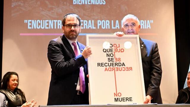 Jaldo en los 30 años del atentado a la AMIA.