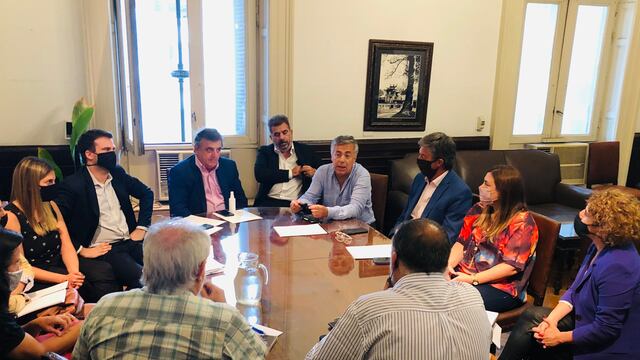 Representantes de Juntos por el Cambio en la propuesta de Boleta Única de Papel.