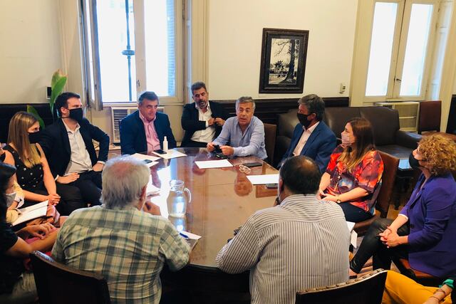 Representantes de Juntos por el Cambio en la propuesta de Boleta Única de Papel.