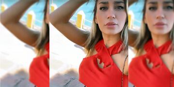 La concejal salteña sorprendió a sus seguidores con un conjunto rojo intenso en la apertura del Carlos Xamena.