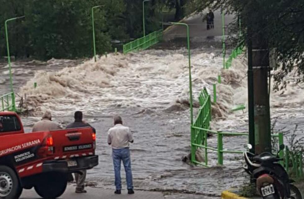 Alerta por tormentas fuertes y crecidas en los ríos de Carlos Paz y localidades aledañas