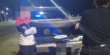 Robó cartelería y lo atraparon