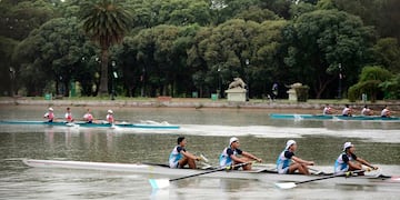 Este fin de semana se desarrollará la Regata Internacional Vendimia. Se disputará el sábado en el lago del Parque General San Martín y el domingo en el dique Potrerillos. Gentileza Los Andes