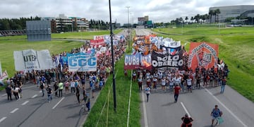 Las organizaciones sociales vuelven a reunirse cerca del casino City Center.
