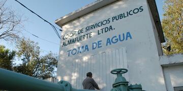 La planta de toma de agua de Almafuerte (La Voz/Archivo)