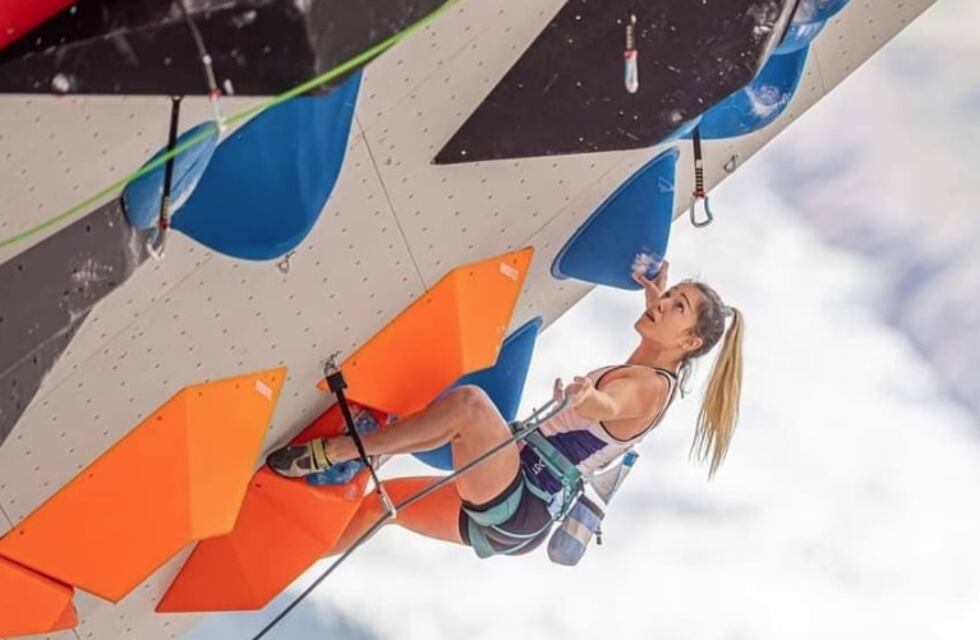 Valentina Aguado cerró su circuito de escalada en Europa y piensa en Rusia
