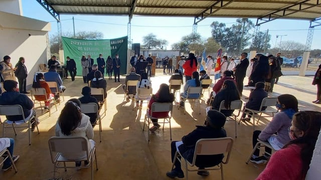 Zamora inauguró obras en Villa Nueva.
