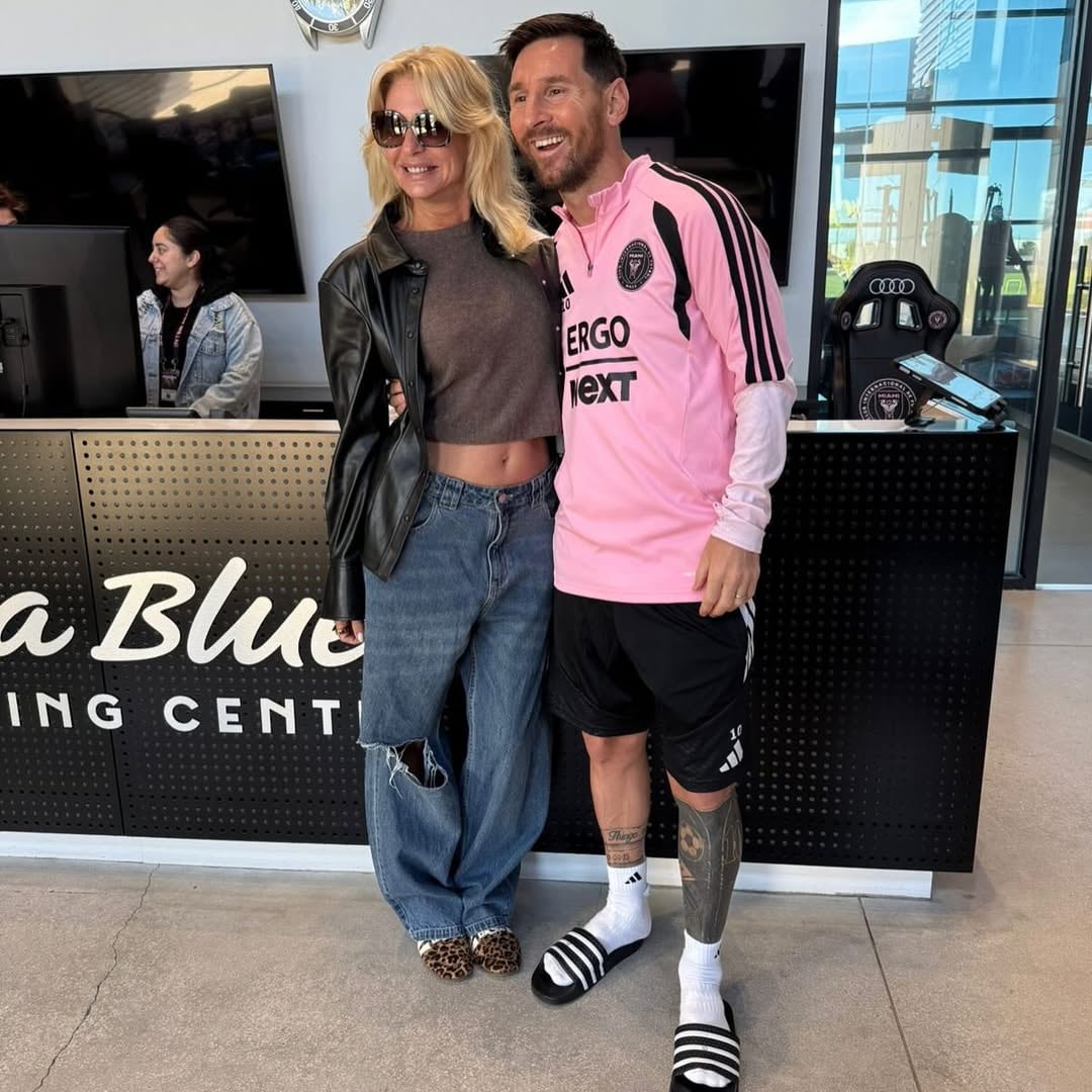 Messi y Yanina Latorre.