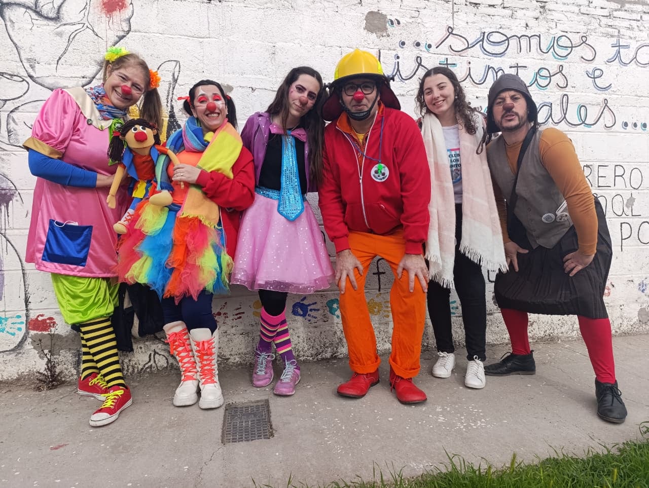 La Compañia de payasos Había una vez de recorrida por hospitales de Bahía Blanca