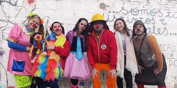 La Compañia de payasos Había una vez de recorrida por hospitales de Bahía Blanca