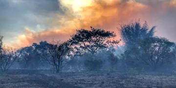 Aún quedan focos activos en la zona de los Esteros del Iberá.