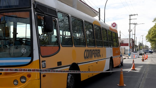 Un colectivo de Coniferal atropelló y mató a un peatón.