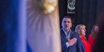 Intendente Walter Vuoto , discurso de apertura de las sesiones ordinarias del Concejo Deliberante Ushuaia.