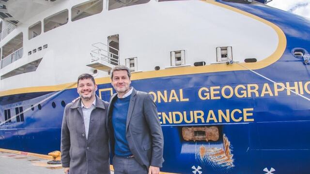 Secretario de Turismo de Ushuaia y el Ministro de Deportes y Turismo de la Nación.