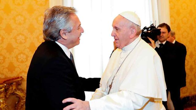 El último encuentro entre Alberto Fernández y el Papa fue el 31 de enero de 2020. (Clarín)