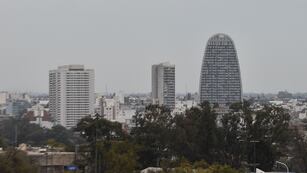 La tormenta de Santa Rosa llegó a Córdoba con un marcado descenso de temperatura. (Pedro Castillo / La Voz)