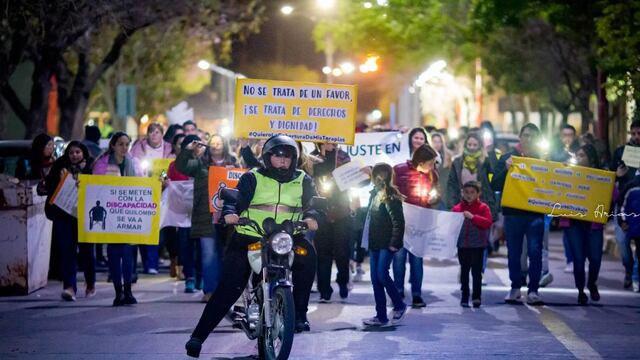 Marcha en Arroyito contra el recorte nacional al Área Discapacidad
