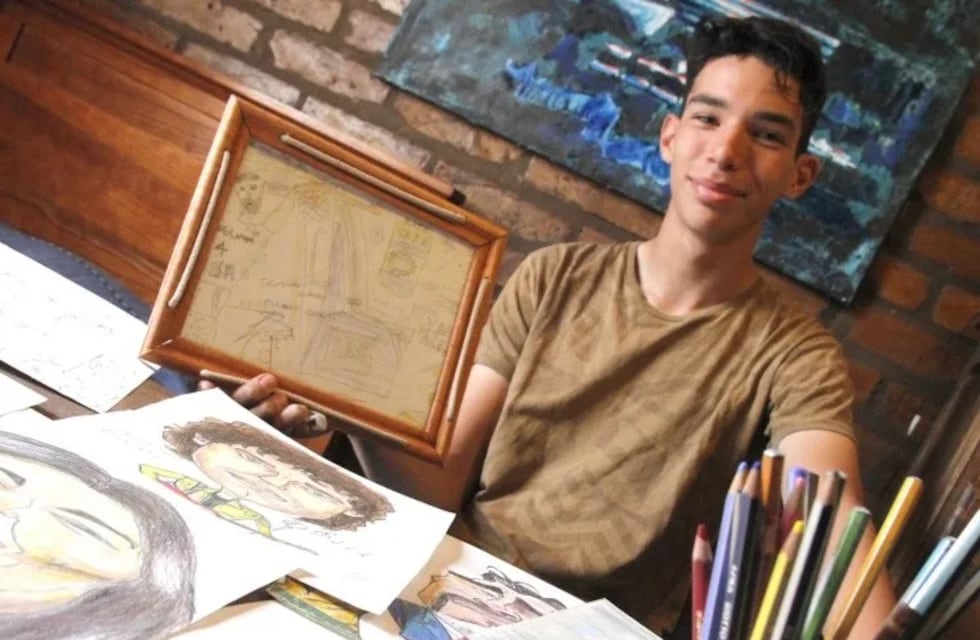 Un sanjuanino conquistó al Dibu Martínez con un retrato increíble