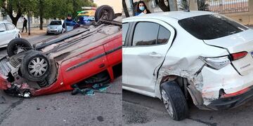 El impacto fue muy violento pero no hay heridos de gravedad.