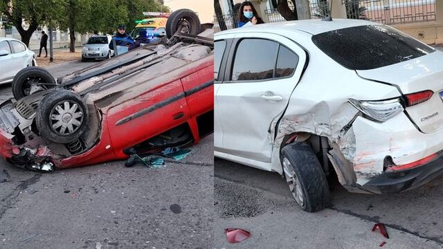 El impacto fue muy violento pero no hay heridos de gravedad.