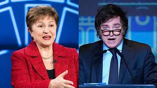 Javier Milei se reunió con la titular del FMI Kristalina Georgieva.