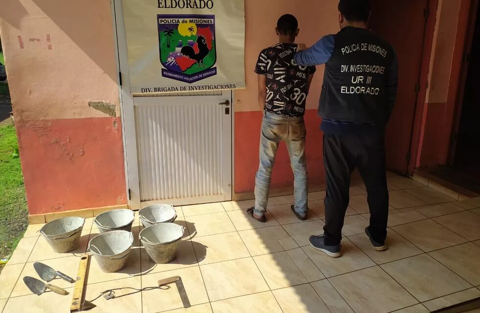 Eldorado: detienen a un individuo por el robo de herramientas de construcción