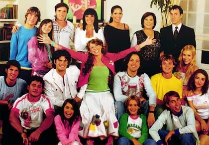 Parte del elenco principal de "Floricienta".