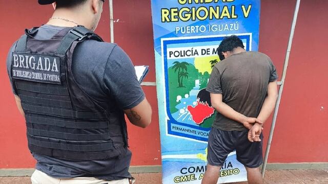 Detienen en Andresito a un joven que intentaba huir a Brasil tras un robo.