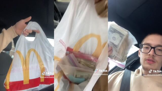 Fue a comer a Mcdonald's y le entregaron miles de dólares por error
